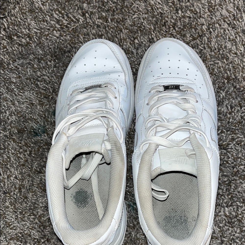 Nike Air Force One White Sneakers - Picture 9 of 10